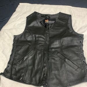 Leather Motorcycle Vest